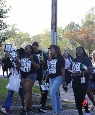 ECSU Students "March to the Polls'