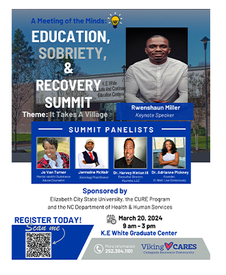 Education, Sobriety, and Recovery Summit at ECSU